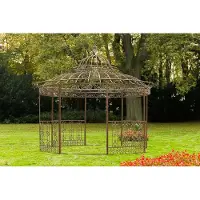 CLP Luxe Paviljoen Romantisch V2, rond, diameter 350 cm | Kleur: antiek bruin