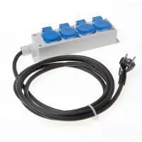 Hateha 4-Uitgangs Stroomverdeeldoos 16A 230V Met 3M Kabel - 12.814.010