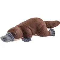 Wild republic vogelbekdier knuffel - bruin - Pluche - 30 cm - knuffeldieren - vogelbekdieren