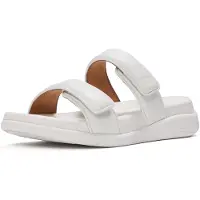 Original Brands Dames Sandalen F-Mode Go wit (38), 1 tot 3 cm, Geen, Casual IW2-194
