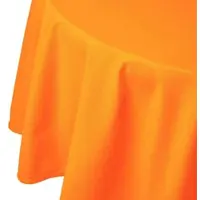 Homescapes rond tafelkleed oranje - 178 cm, 100% katoen