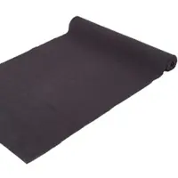 Homescapes tafelloper gemaakt van 100% katoen, zwart