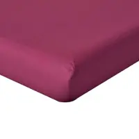 Homescapes Hoeslaken 140x200 cm – Bordeaux – 100% Egyptisch Perkal Katoen – 200 TC