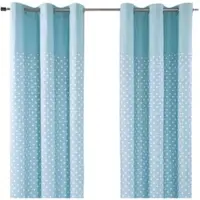 Homescapes gordijnen sterren blauw set van 2 228 x 137 cm
