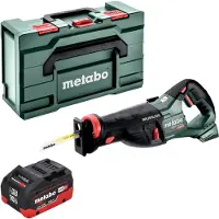 Metabo Sabelzaag, SSEP 18 LT BL accu reciprozaag 18 V 32 mm borstelloos + 1x LiHD accu 10.0 Ah + metabox - zonder