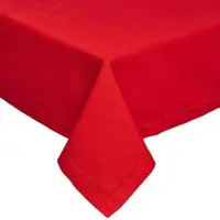 Homescapes tafelkleed rood - 137 x 228 cm, 100% katoen