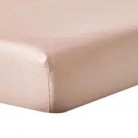 Homescapes Luxe Satijn Hoeslaken 180x200 cm – Extra Hoog (46 cm Diep) – Beige – 100% Egyptisch Katoen – Draaddichtheid 1000