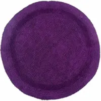 Homescapes ronde badmat paars 80 cm gemaakt van 100% katoen