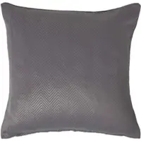 Homescapes Donkergrijze Chevron-kussenhoes 45 x 45 cm