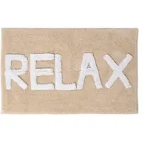 Homescapes Relax badmat beige 50 x 80 cm - badmat gemaakt van 100% katoen