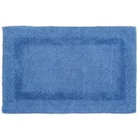 Homescapes badmat blauw 50x80 cm gemaakt van 100% katoen