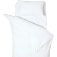 Homescapes Peuter Dekbedovertrek 120x150 cm met Kussensloop 40x60 – Uni Wit – Egyptisch Katoen – OEKO-TEX