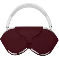 Kwmobile cover voor over-ear koptelefoon - geschikt voor Apple AirPods Max / AirPods Max 2 - Van flexibel silicone - In bordeaux-violet