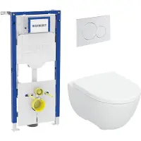 Geberit Nexus complete toiletset wit met UP320 reservoir en Sigma 01 bediningspaneel glans wit