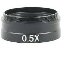 Wella Professionele Monoculaire Microscoop Hulpobjectief Barlow Lens 0,5X Installeer Draad 42Mm voor 10A 120X 180X 300X