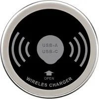 Wella Ingebouwde 60 mm Waterdichte Draadloze Desktoplader met USB C Type-C Oplaadpoorten voor op Kantoor en Andere Plekken