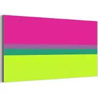 MuchoWow Aluminium schilderij 160x80 cm - Wanddecoratie metaal - Strepen - Modern - Kleurrijk - Metalen muurdecoratie woonkamer - Decoratie industrieel - Foto op dibond - Industriële accessoires slaapkamer
