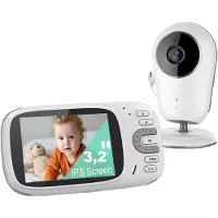 Boifun Babyfoon met Camera - Baby Monitor met VOX - Nachtzicht - Babyphone met Temperatuurweergave - Baby Monitor 8 Slaapliedje