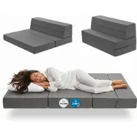 Arensberger opvouwmatras Multifold 140 x 200 cm, 15 cm dik | Opvouwbaar logeerbed | Opvouwmatras voor op de camping | Opvouwbaar logeerbed | Opklapbank | Opvouwbare slaapmatras | Afneembare hoes