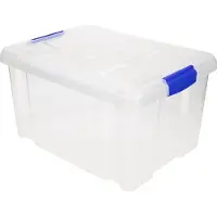 PlasticForte Opbergbox met deksel - 5 liter - transparant - kunststof - Opbergbox