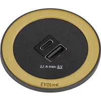 Schulte elektrotechnik Inbouw USB-lader, airconditioning, bekleding, bureau, keuken, kantoor, EVOline One