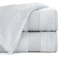 Eurofirany Luxe Modal Handdoek 50x90cm - Zilver Streep