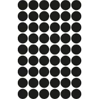 Avery Huismerk 3140 - Ronde Etiket 12mm - Permanent hechtend - Zwart