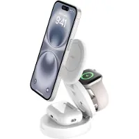 Belkin Boostcharge 3-in-1 Magnetische Draadloze Oplader Z-fold Qi2 15w - Wit