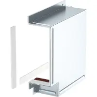 OBO platte hoek voor wandmontage en BSKM-FW 1025 plafondmontage, 100x250 mm, verzinkt