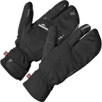 Gripgrab - Nordic 2 Windproof Strenge Winter Lobster Fietshandschoenen - Zwart - Unisex - Maat M