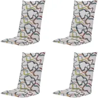Madison kussen hoge rug blaze - 123x50x5cm set van 4