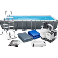 Intex Ultra Xtr 732x366x132 Cm Staal Rechthoekig Opzetzwembad Met Frame