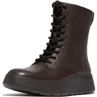 Original Brands F-mode leather lace-up flatform ankle boots