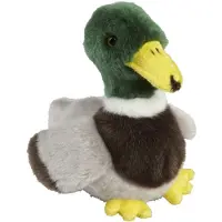 Ravensden Pluche knuffel dieren Wilde Eend vogel van 18 cm - Vogel knuffels