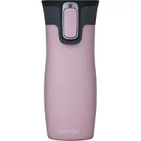 CONTIGO West Loop Autoseal thermosbeker, roestvrijstalen isoleerbeker, koffiebeker-to-go, BPA-vrij, lekvrije beker-to-go met Easy-Clean-deksel, houdt tot 5 uur warm, 470 ml | Millenial Pink