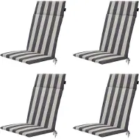 Madison Tuinkussen Universeel Amora Grey Hoge Rug (120 x 50 cm)