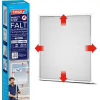 TESA Raamhor Insectstop Falt - Aluminium - Opvouwbaar En Telescopisch - Verstelbaar 80x80cm Tot 140x140cm