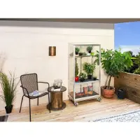 Pergart Tuinkas Polis 350 - Veiligheidsglas 3mm - Aluminium - 81x43x168cm