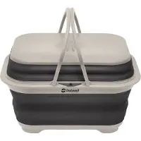 Outwell - Collaps Washing Base With Handle & Lid - Bestekset grijs
