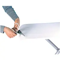 Leifheit strijkplank molton onderlaag - universele strijkplankvulling - max. 140 x 45 cm - 5 mm dikke molton - wit
