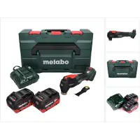 Metabo MT 18 LTX BL QSL accu multigereedschap 18 V Brushless Starlock Plus + 2x accu 5,5 Ah + lader + metaBOX