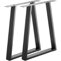 Sotech 2 stuks tafelonderstel V-FRAME 710 x 580 mm, zwart
