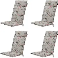Madison tuintstoelkussen hoge rug julliete - 120x50x4cm set van