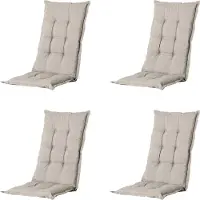 Madison kussen hoge rug panama - 123x50x5cm set van 4