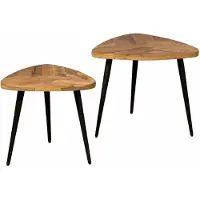 RENEW Viola triangle set of 2 coffeetable 60/50 - natural