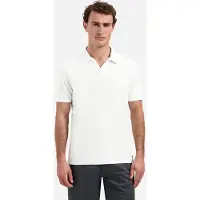 No-excess Polo short sleeve jacquard white