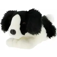 Keel Toys Knuffeldier Puppy Border Collie hond - zachte pluche stof - premium knuffels - 35 cm - Knuffel huisdieren