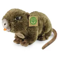 Rappa ECO Knuffel Nutria 24 cm - realistische knuffel van recyclede PET flessen - bruin
