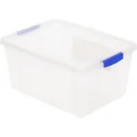 PlasticForte Opslagbakken met deksel - 16 liter - 40 x 30 x 21 cm - Opbergbox