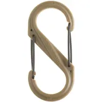 Niteize S-Biner #4 Plastic Zwarte Sluiting Coyote Brown